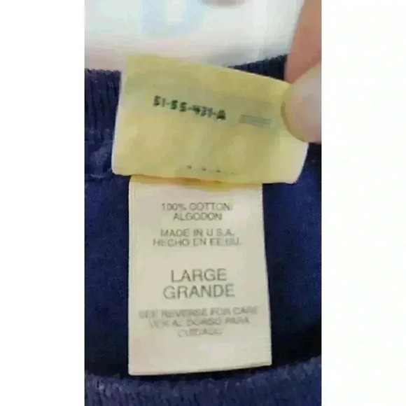 Rare Vintage ST. JOHN’S BAY Sailboat Sailing Graphic T Shirt Blue Size Large - Picture 4 of 6